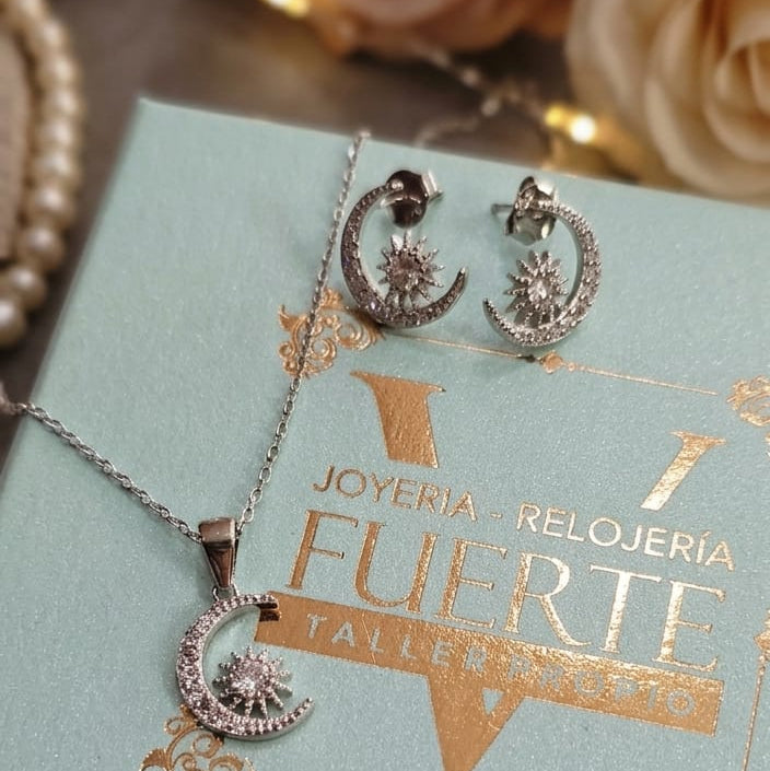 CONJUNTO LUNA&SOL CON CIRCONITAS