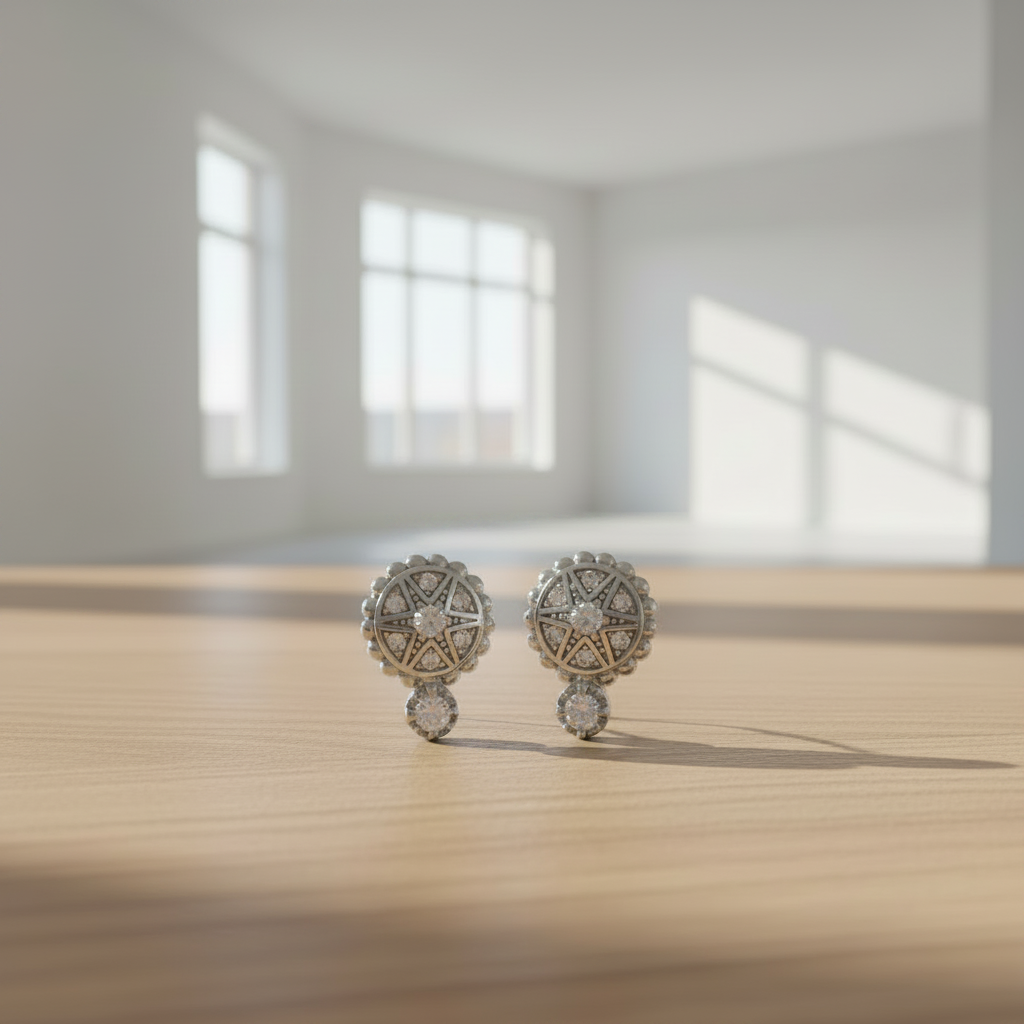 PENDIENTES PLATA DE LEY CIRCONITAS CLIP II