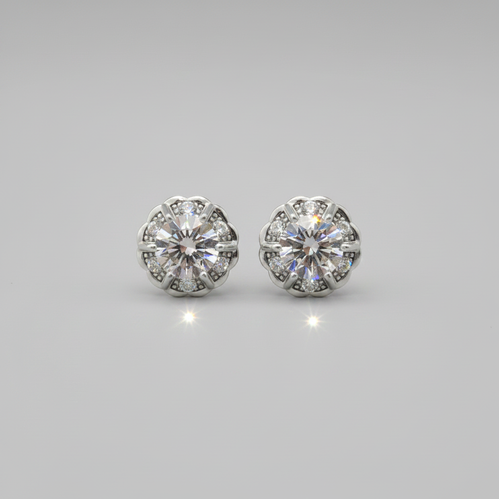 PENDIENTES PLATA DE LEY OMEGA