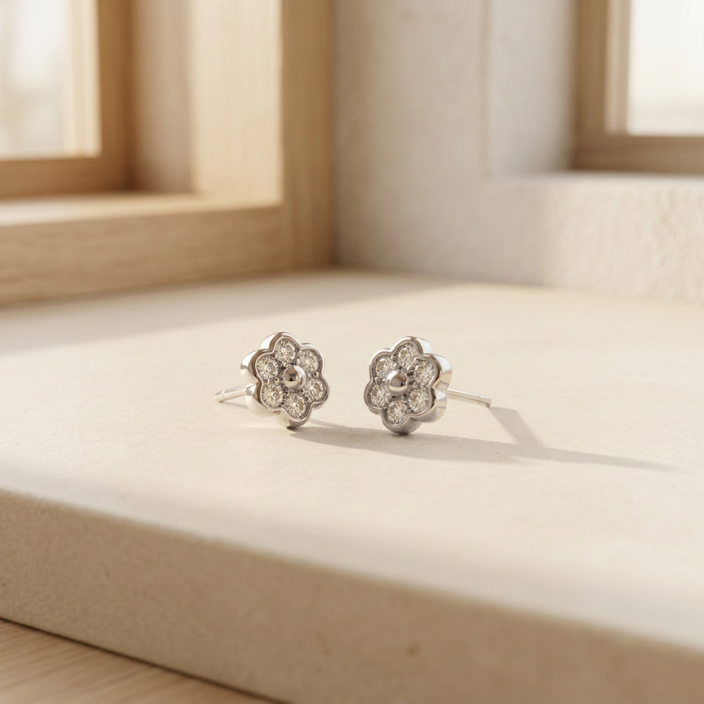 PENDIENTES MARGARITA PEQUEÑA  JPN376