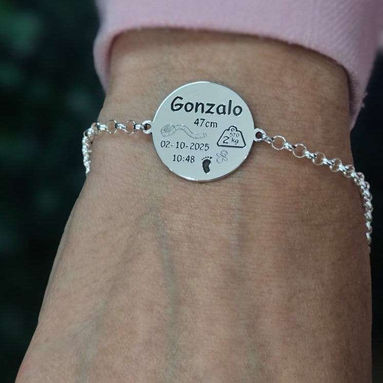 PULSERA NACIMIENTO BEBE