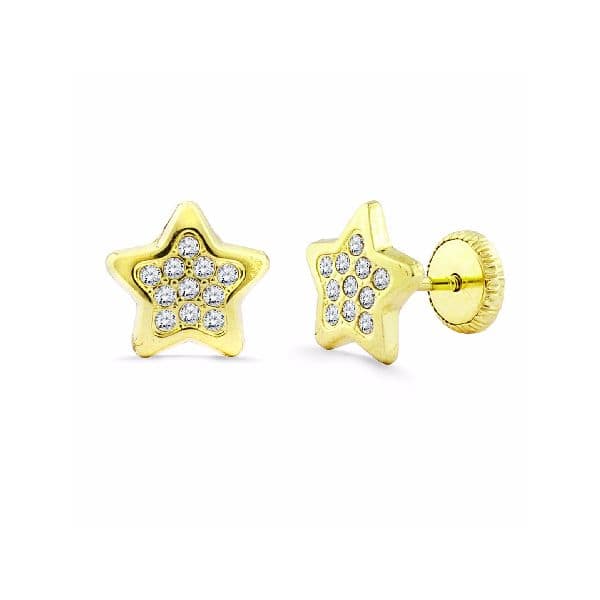 PENDIENTES ESTRELLA MULTIPIEDRAS JPN 1/77