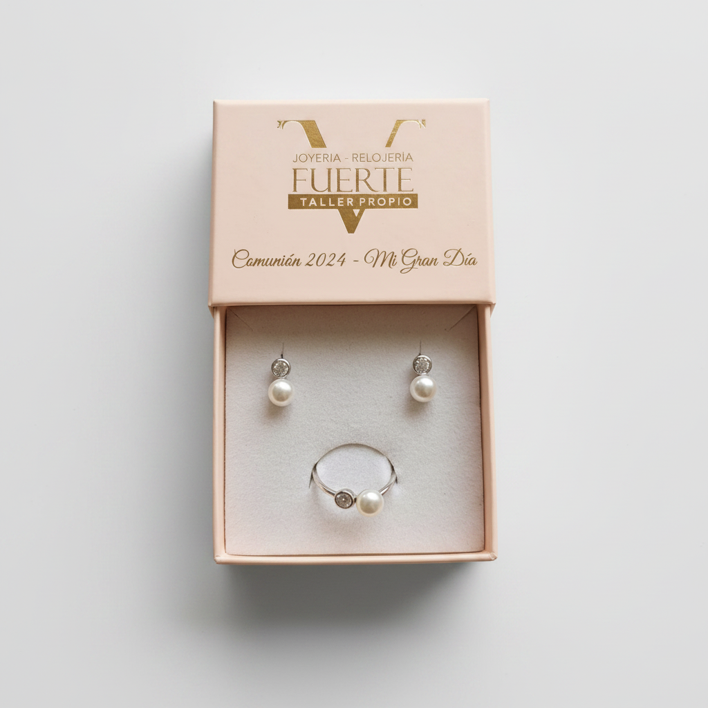CONJUNTO PLATA DE LEY PENDIENTE Y SORTIJA