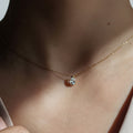 COLLAR LAGRIMA AGUAMARINA