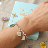 PULSERA PROFESORES PLATA DE LEY COLGANTES