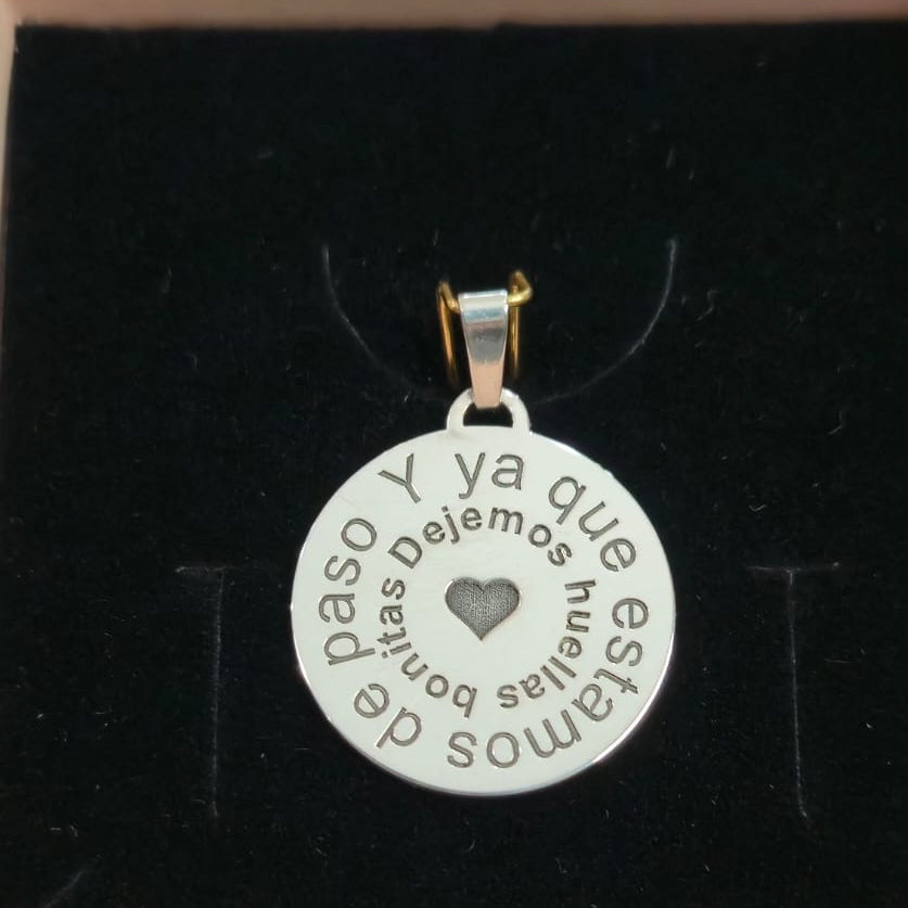 MEDALLA FRASE DISEÑO