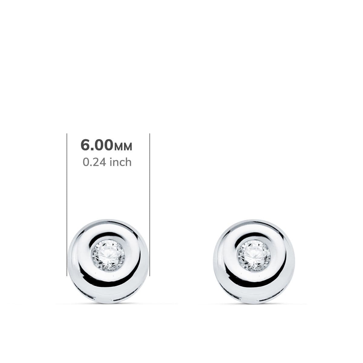 PENDIENTES CHATÓN CON DIAMANTES