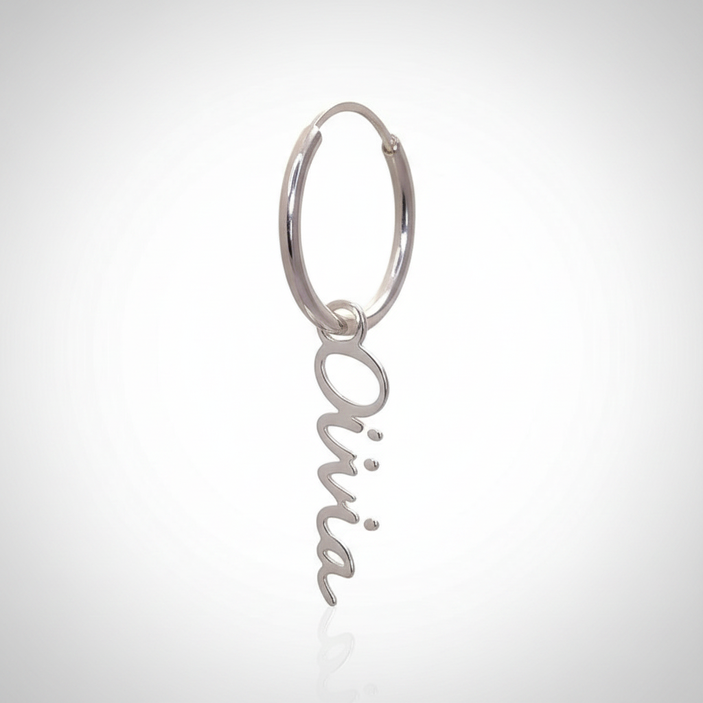 PENDIENTES AROS NOMBRE PERSONALIZADOS