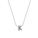 MINI INICIALES PLATA CIRCONITAS MULTICOLOR
