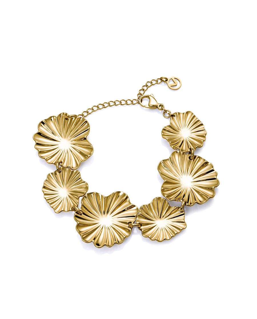 Pulsera Chic de acero flores REF: 15149P01012