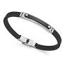 Pulsera HEAT de silicona negra 14008P01010