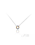 MINI INICIALES PLATA CIRCONITAS MULTICOLOR