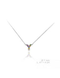 MINI INICIALES PLATA CIRCONITAS MULTICOLOR