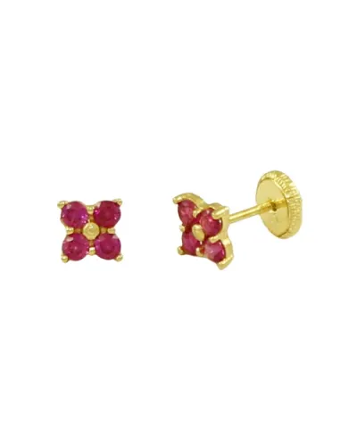PENDIENTES 4 CIRCONITAS ROSAS