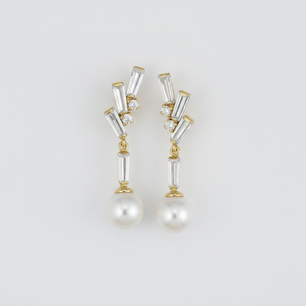 PENDIENTES LARGOS CIRCONITAS PERLAS