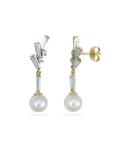 PENDIENTES LARGOS CIRCONITAS PERLAS