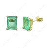PENDIENTES CUARZO VERDE 18K-PJS3321