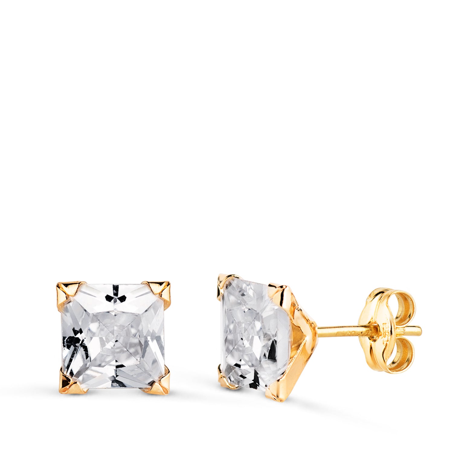 PENDIENTES CUADRADO ENGASTADO N5685-7AP