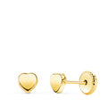 PENDIENTES CORAZONES LISOS PRIMERA POSTURA