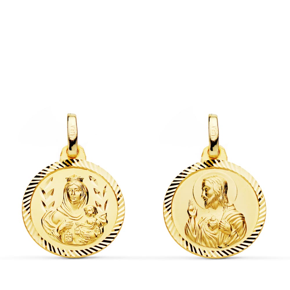 MEDALLA VIRGEN DEL CARMEN ESCAPULARIO - 9KP5003-216