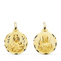 MEDALLA ESCAPULARIO ORO AMARILLO VIRGEN CARMEN - 9KP5003-318