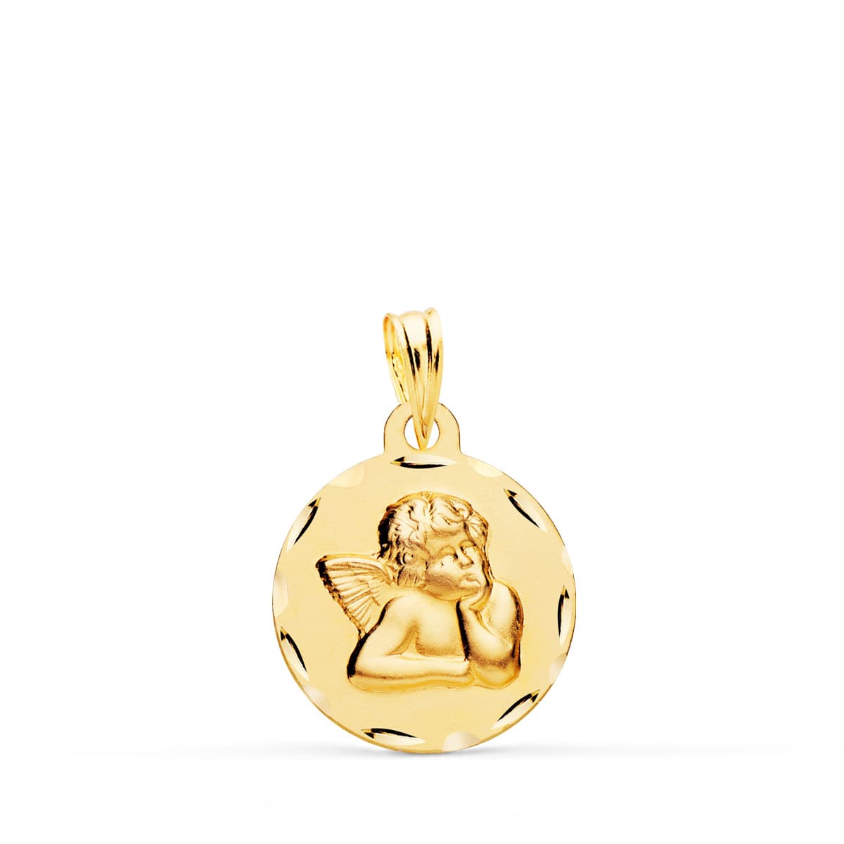 MEDALLA ANGELITO BURLON  ORO 9K P9337-316