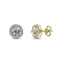 PENDIENTES CIRCONICAS 18K-JPS363