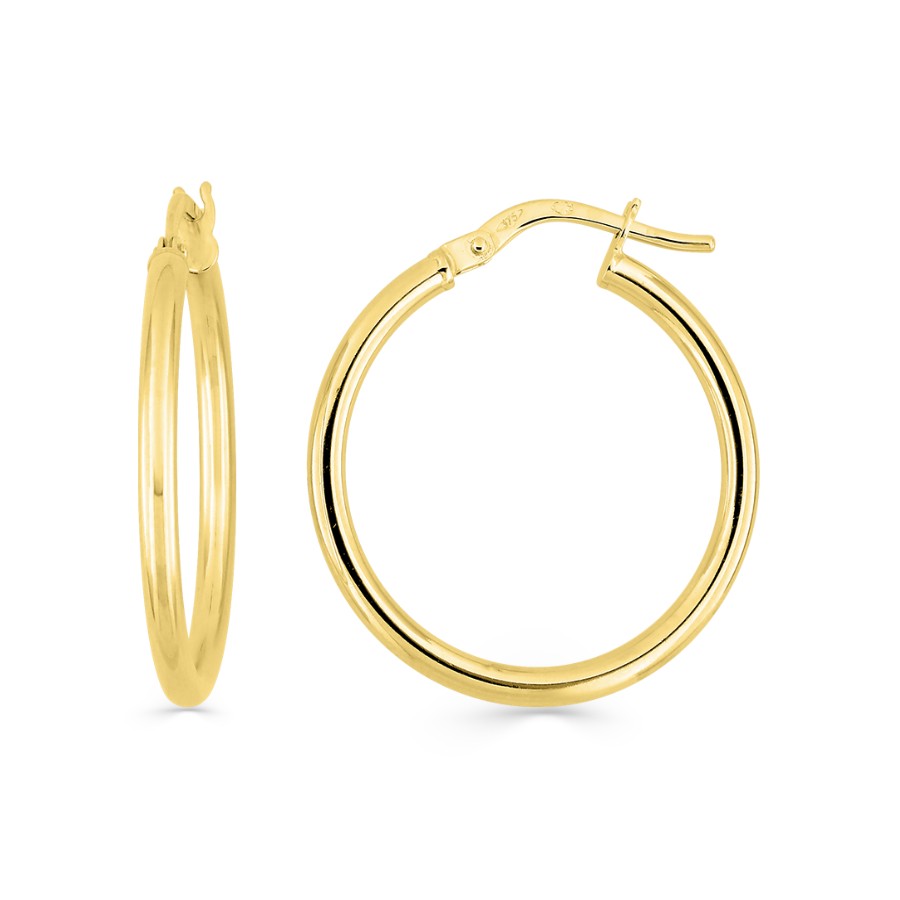 PENDIENTES AROS TUBOS 20 MM
