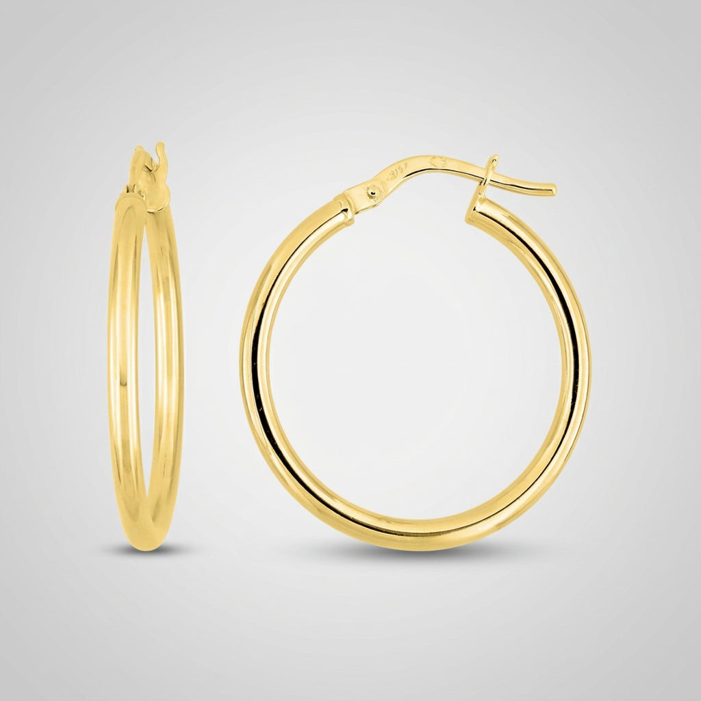 PENDIENTES AROS TUBOS 15 MM