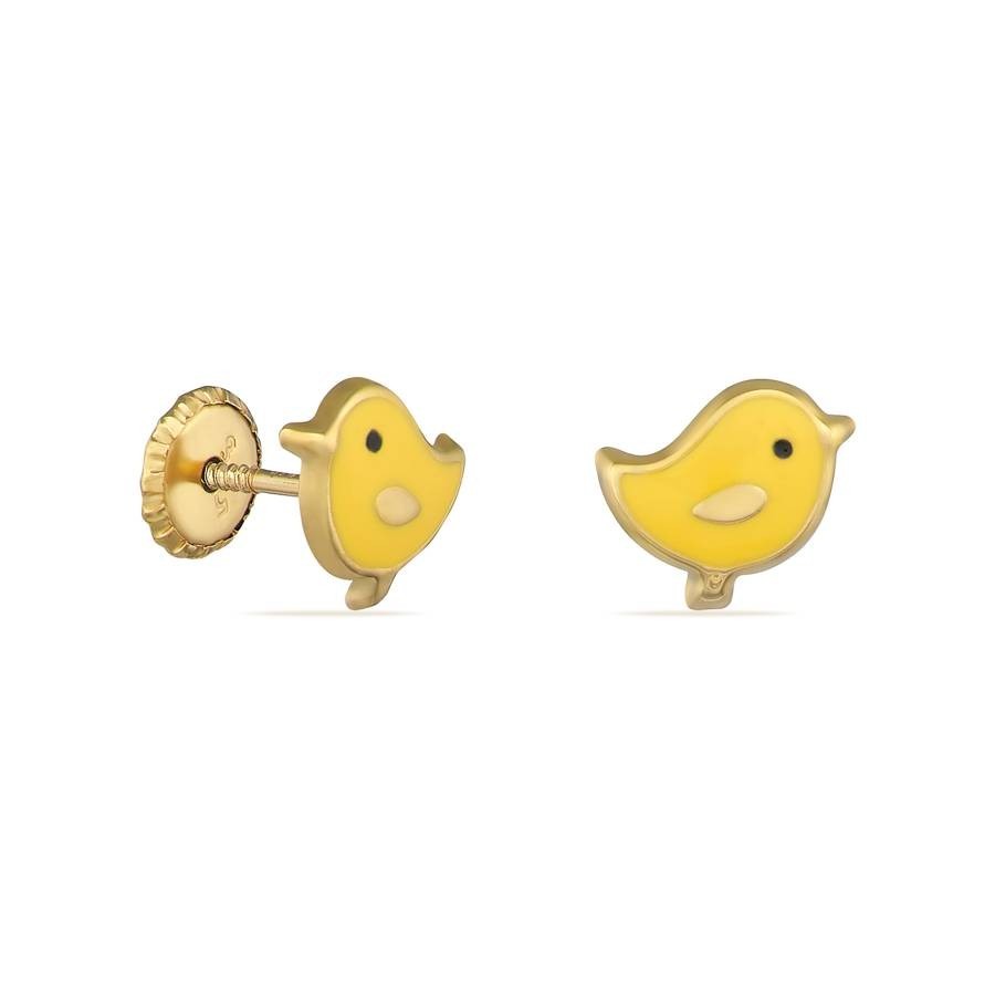 PENDIENTES POLLITOS ORO