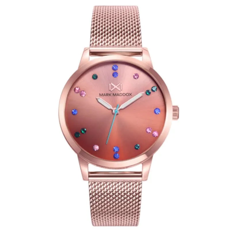 Mark Maddox Orologio Analogico Unisex Modello HM7145-55 – Quadrante Multicolore – Bracciale – Nuova Collezione