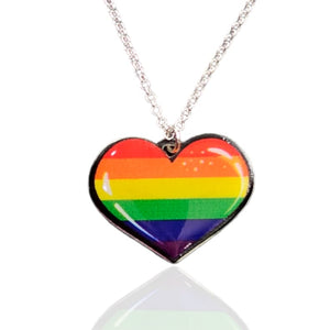 Collar Colgante Corazón color Lgbt