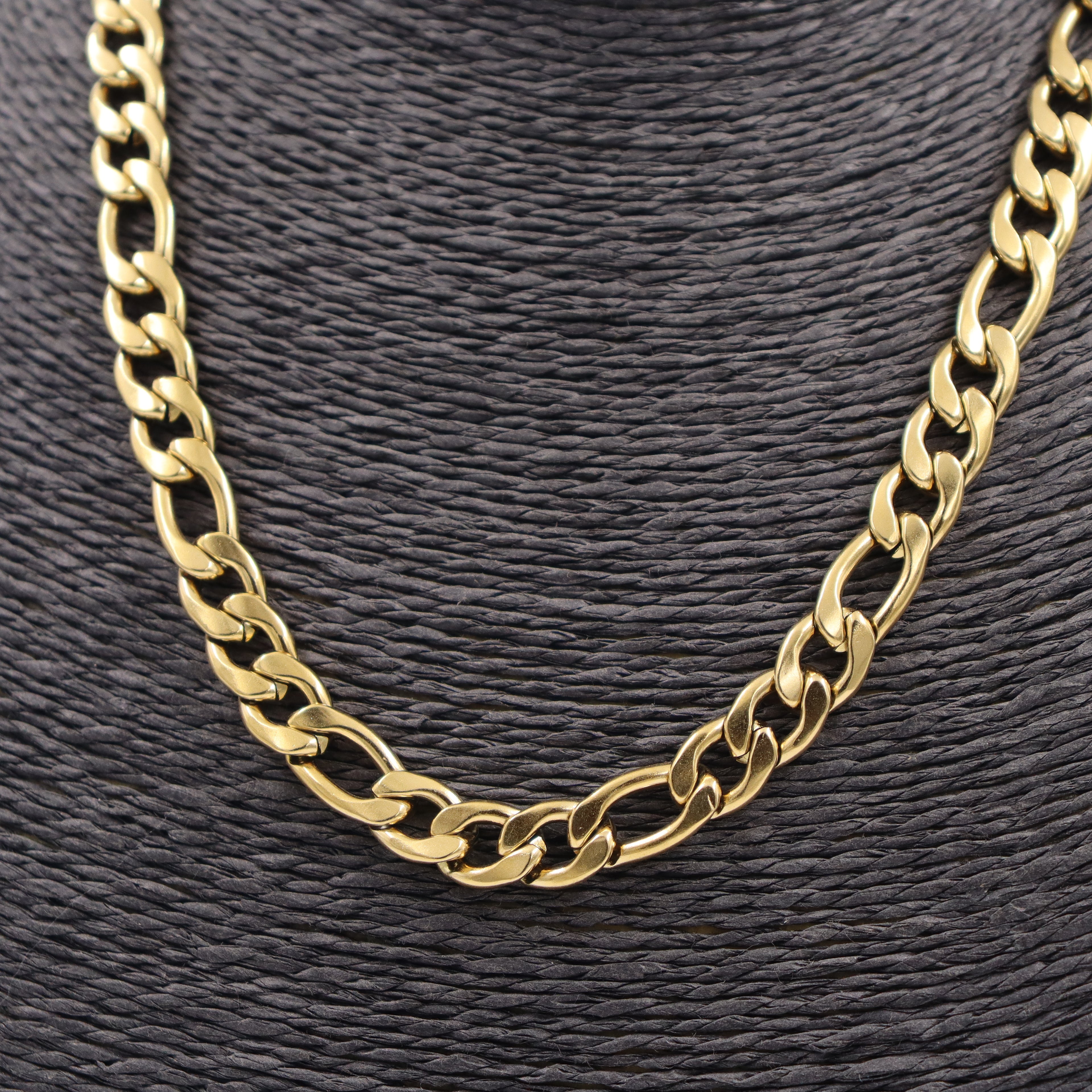CADENA 3X1 ACERO DORADO