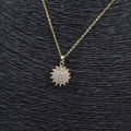 COLLAR ACERO DORADO CIRCONITAS