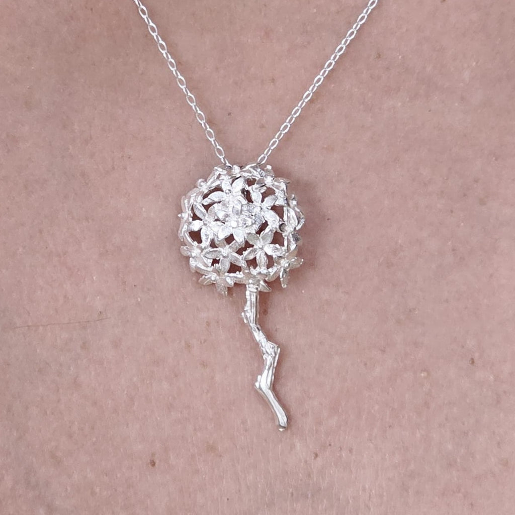 COLLAR BIZNAGA PLATA DE LEY CON CADENA