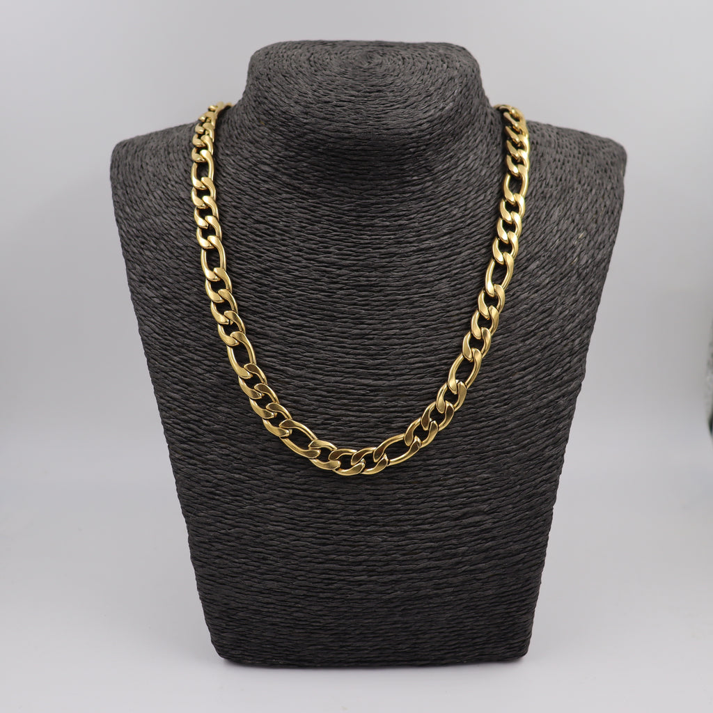 CADENA 3X1 ACERO DORADO
