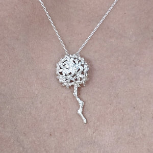 COLLAR BIZNAGA PLATA DE LEY CON CADENA