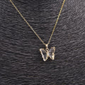 COLLAR ACERO CON MARIPOSA