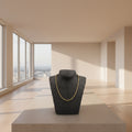 COLLAR ACERO DORADO CORDÓN