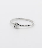 ANILLO SOLITARIO  DIAMANTE AN034D/18K