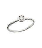 ANILLO SOLITARIO  DIAMANTE AN034D/18K