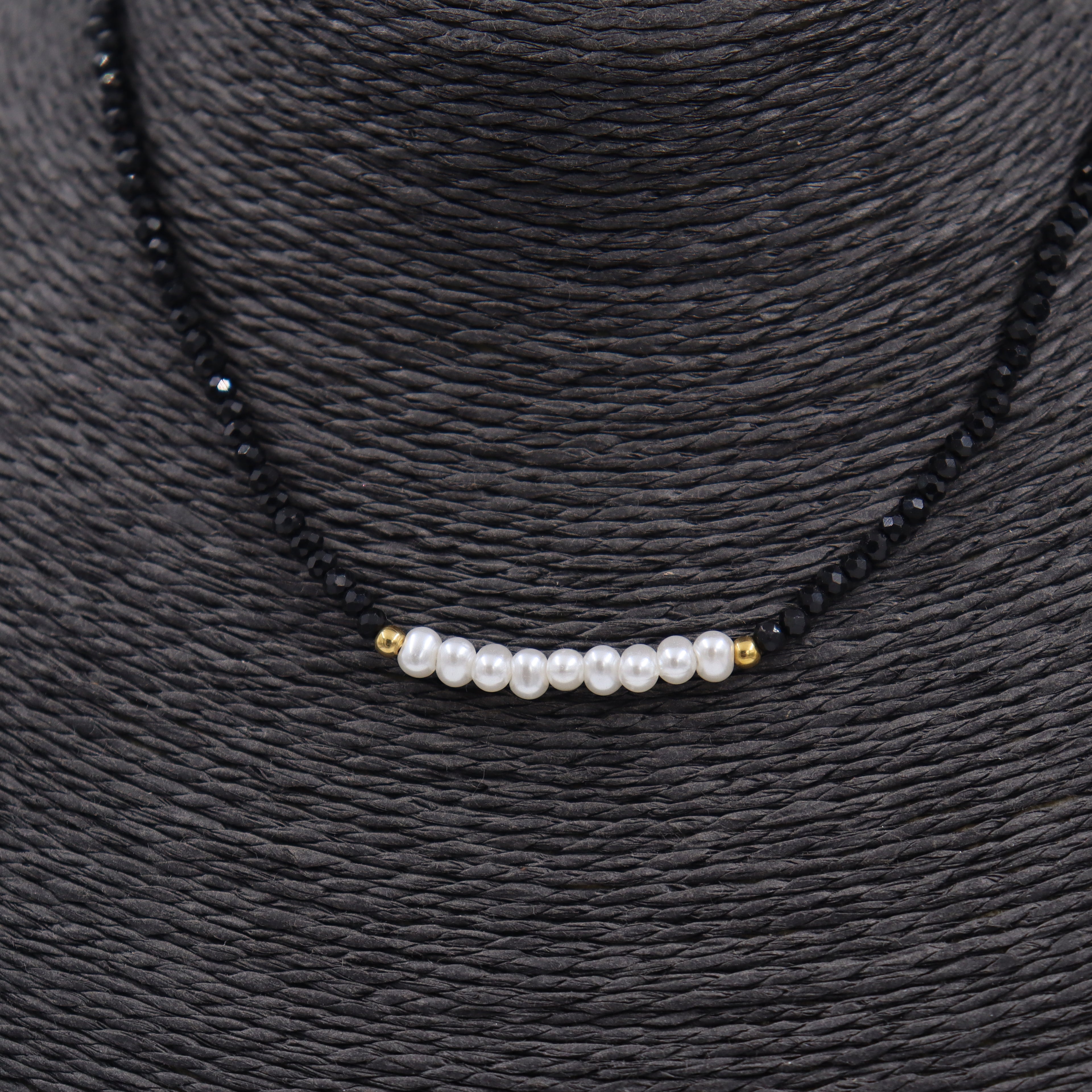COLLAR ACERO y PIEDRAS