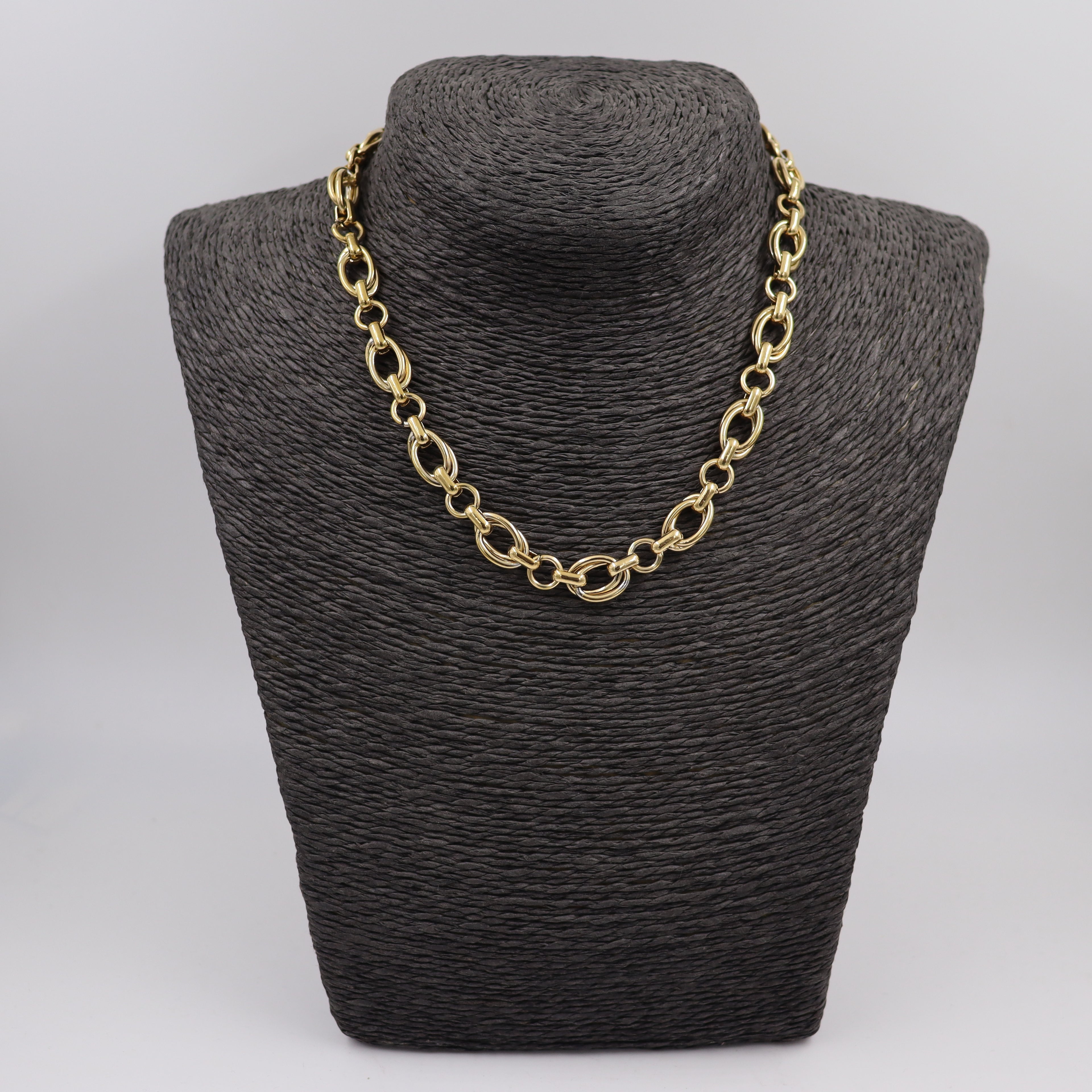 COLLAR ACERO DORADO CALABROTE