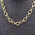 COLLAR ACERO DORADO CALABROTE