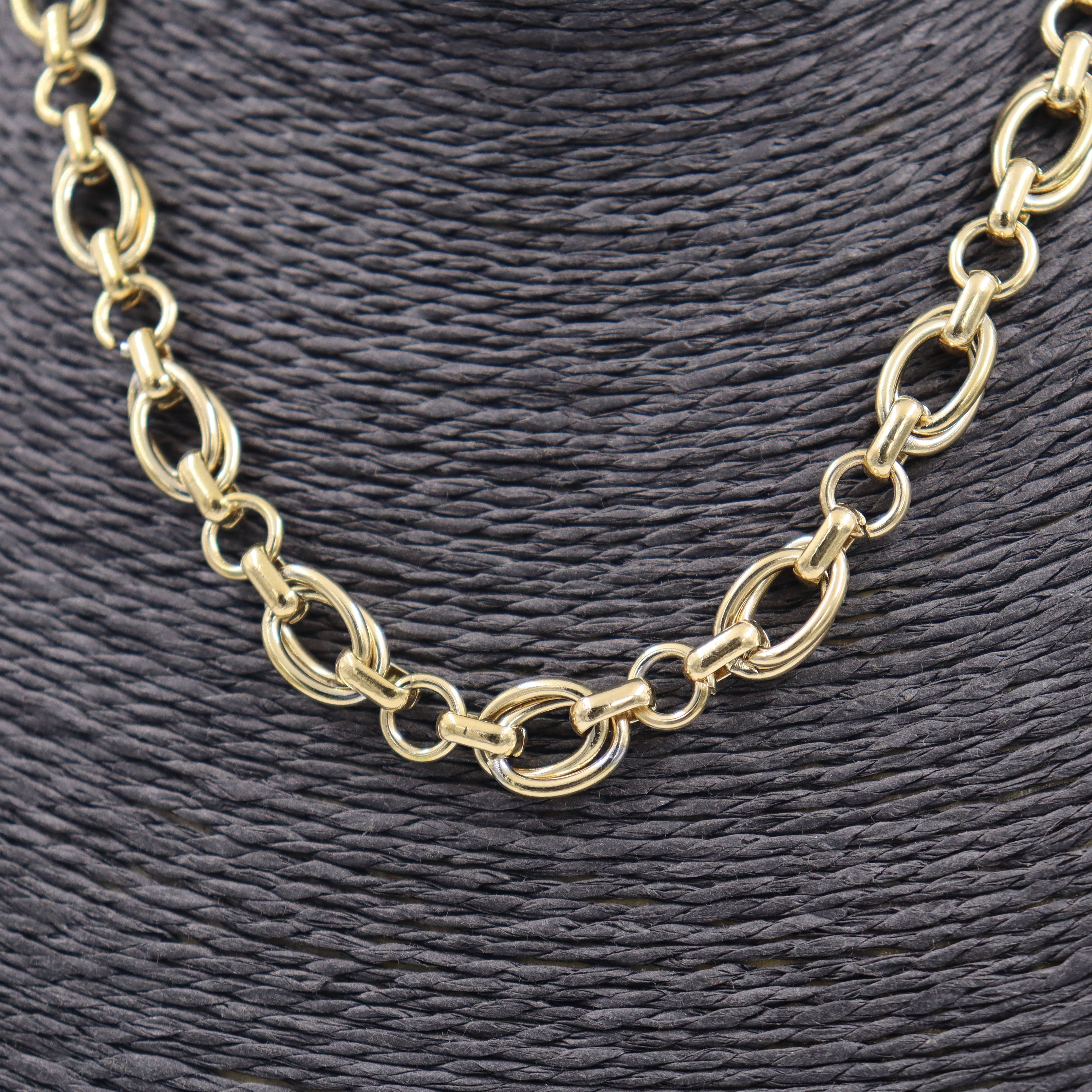 COLLAR ACERO DORADO CALABROTE
