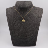 COLLAR ACERO DORADO ESTRELLA DE MAR