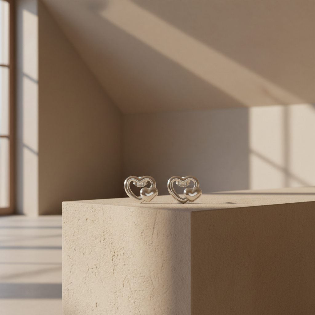 PENDIENTES DUO CORAZÓN