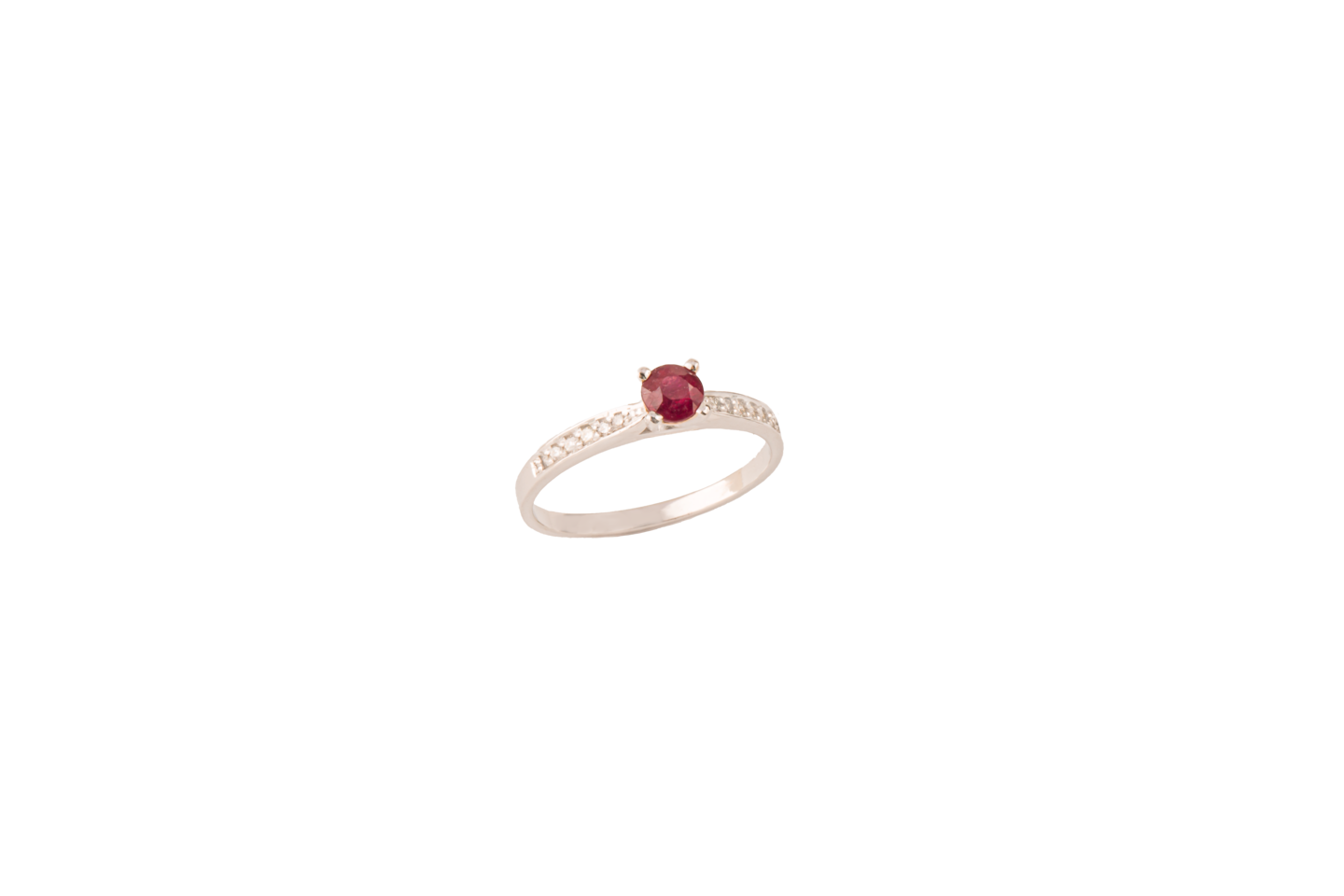 ANILLO RUBI Y BRILLANTES FVS005