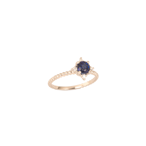 ANILLO ZAFIRO Y BRILLANTES AR019