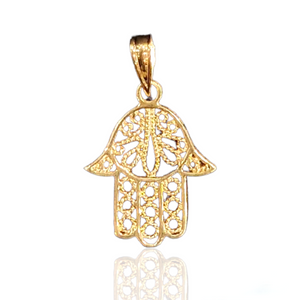 Colgante Mano de Fatima Oro 18k